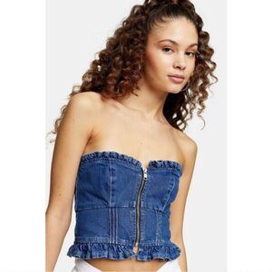 Denim Tube Top